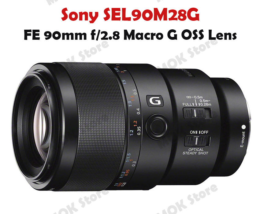 Sony SEL90M28G FE 90mm f/2.8 Macro G OSS Lens - Retail Box